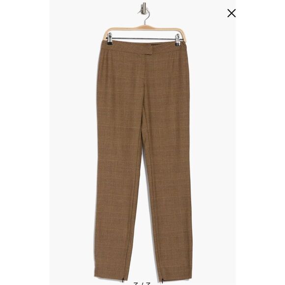 NWT Rag Bone Dress SlacksBeige Rebecca Plaid Size 6 - Picture 2 of 10